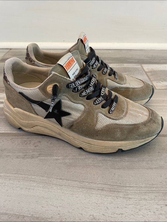 Golden Goose Shoes - Golden Goose Running Sole Ice Taupe Black Women’s 37 *FLAWS*